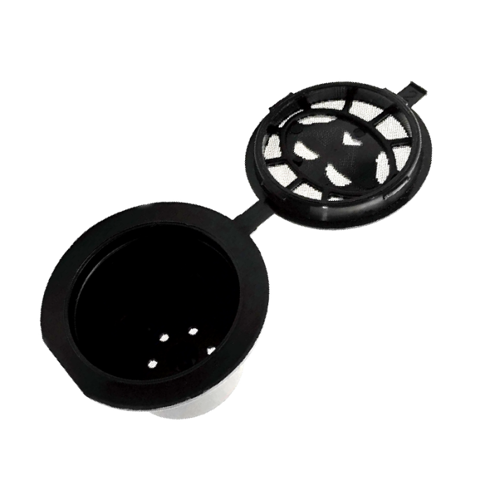 Set de 5 Buc Capsule Cafea Reincarcabile SUPER TRENDS®, Compatibile cu Aparatele Nespresso, Negru [5]