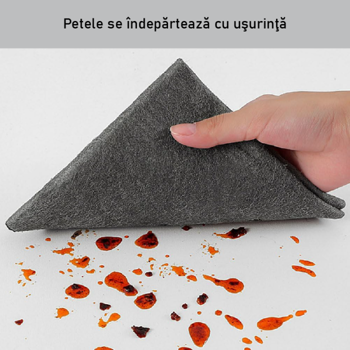 Set de 5 Lavete Pentru Curatare Fara Urme SUPER TRENDS®, Pentru Geamuri, Bucatarie, Baie, Masina, 30x30 cm, Gri [7]