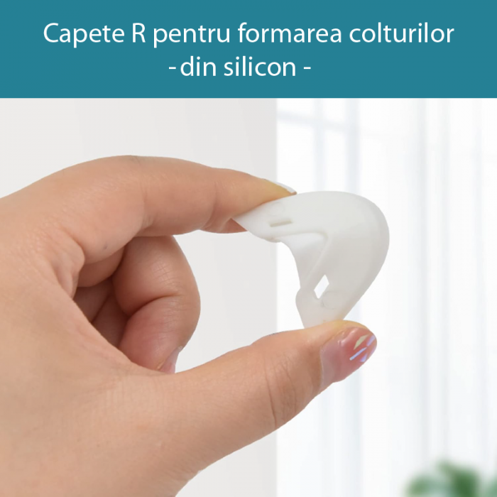 Set pentru chituit 3 in 1 Profesional SUPER TRENDS®, Spatula Pentru Chit, Cutter Pentru Indepartarea Chitului, Racleta Din Silicon cu 5 Capete de Schimb, Pentru Bucatarie, Baie, Geamuri, Chiuveta [8]