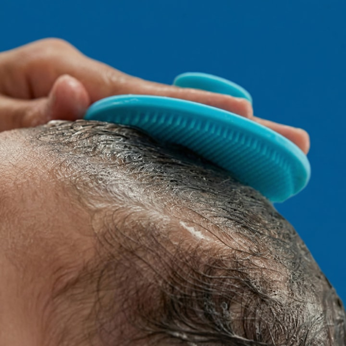 Set Perie De Baie Si Pieptan Bebelusi SUPER TRENDS® Din Silicon Moale, Perie Si Pieptan Bebe Cu Maner Ergonomic, Perie Si Piapten Bebelusi Pentru Indepartarea Crustelor De Lapte, Set Ingrijire Bebelusi Verde Albastru, Set Ingrijire Bebe Hipoalergenic [16]