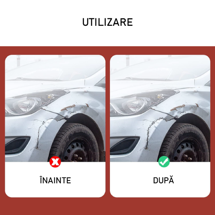 Set Pistol si 200 Buc Capse Pentru Lipit Plastic SUPER TRENDS®, Reparare Crapaturi, cu Cleste si Cutter, 50W, Rosu [5]