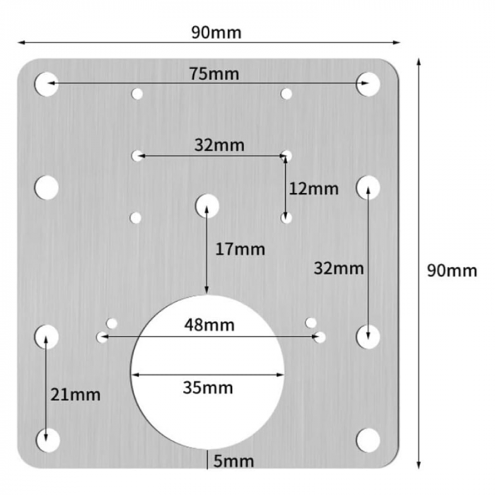 Set Reparatie Balamale Pentru Dulapuri Profesional SUPER TRENDS®, 8 Placi Metalice Otel Inoxidabil 9x9 cm, 48 Suruburi, Argintiu [4]