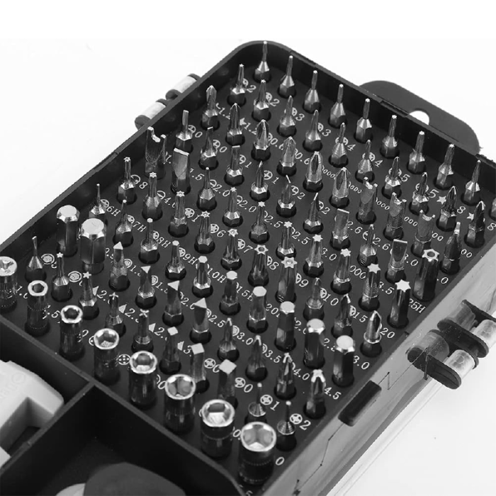 Set Surubelnite de Precizie SUPER TRENDS®, 115 in 1, Kit Magnetic de Reparatii Pentru Telefon, Tableta, Laptop, Xbox, Consola Jocuri, PC, Otel Crom-Vanadiu [3]