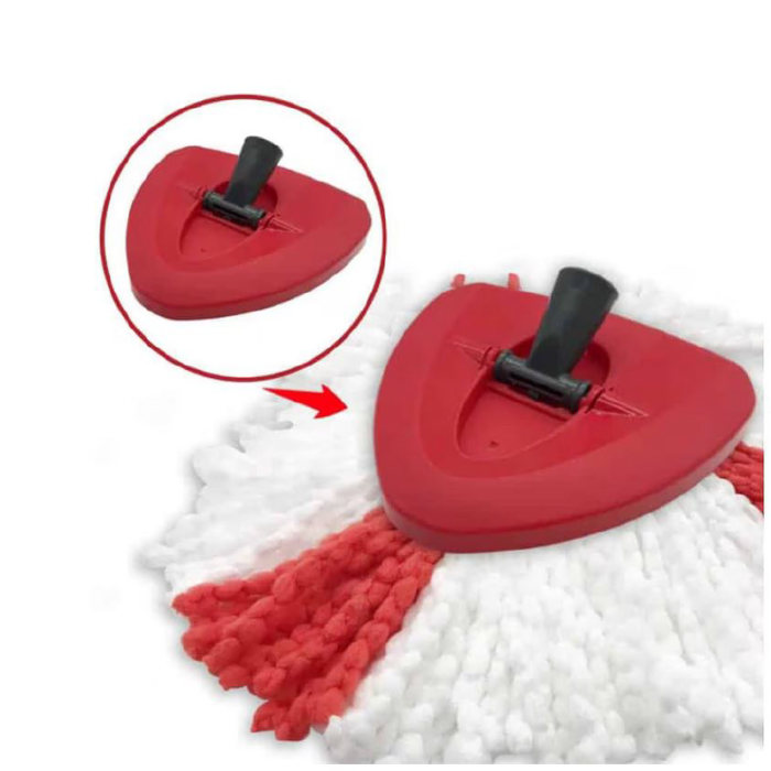 Set Tija Telescopica, Cap de Mop si 2 Buc Rezerva Mop SUPER TRENDS®, Compatibile cu Vileda Easy Wring/ Turbo / Ultraspin, Multicolor [4]