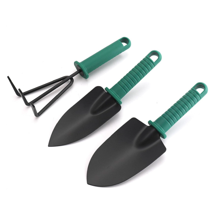 Set Unelte de Gradinarit 10 piese SUPER TRENDS®, din Otel Inoxidabil, Trusa Portabila, Verde [5]