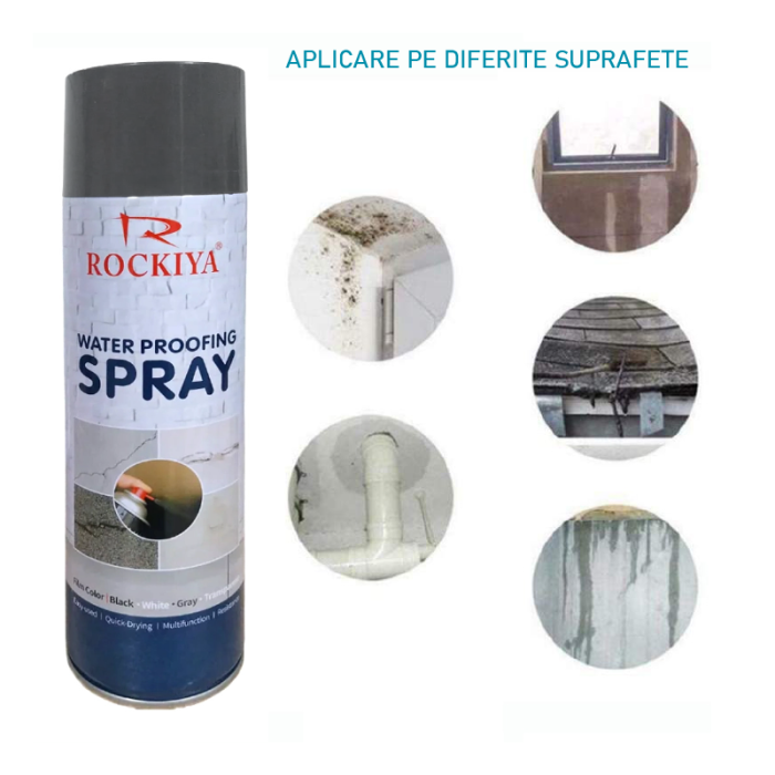 Spray de Etansare SUPER TRENDS® Pentru Toate Suprafetele, Impermeabil, 750 ml, Gri [8]