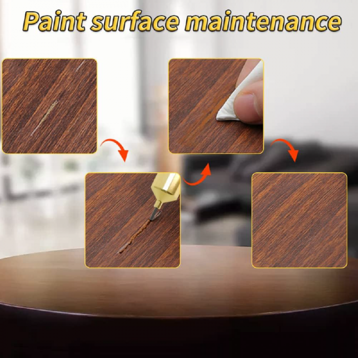 Stilou din Aluminiu Pentru Reparare Vopsea Profesional SUPER TRENDS®, Varf Fin 0.5 mm, Retusarea Zgarieturilor Auto, Aplicator Precis Pentru Arta, Caligrafie, Proiecte DIY [5]