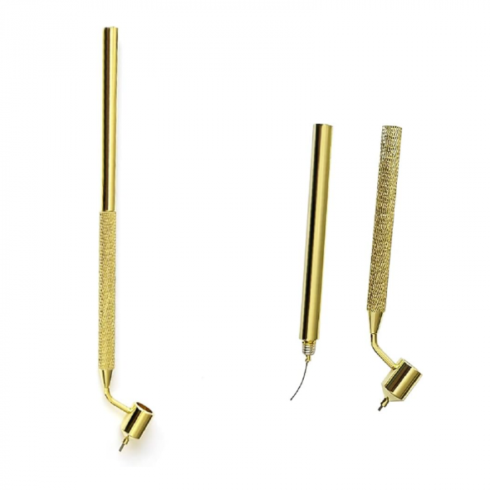 Stilou din Aluminiu Pentru Reparare Vopsea Profesional SUPER TRENDS®, Varf Fin 0.5 mm, Retusarea Zgarieturilor Auto, Aplicator Precis Pentru Arta, Caligrafie, Proiecte DIY [1]