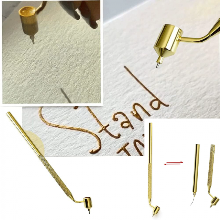 Stilou din Aluminiu Pentru Reparare Vopsea Profesional SUPER TRENDS®, Varf Fin 0.5 mm, Retusarea Zgarieturilor Auto, Aplicator Precis Pentru Arta, Caligrafie, Proiecte DIY [7]