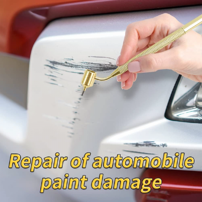 Stilou din Aluminiu Pentru Reparare Vopsea Profesional SUPER TRENDS®, Varf Fin 0.5 mm, Retusarea Zgarieturilor Auto, Aplicator Precis Pentru Arta, Caligrafie, Proiecte DIY [3]