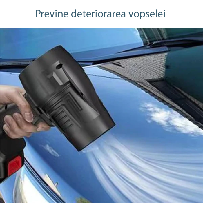 Suflanta Aer Portabila SUPER TRENDS®, Indepartare Apa, Praf si Zapada, 555 Metri Cubi, cu 2 Acumulatori 48V, Neagra [2]