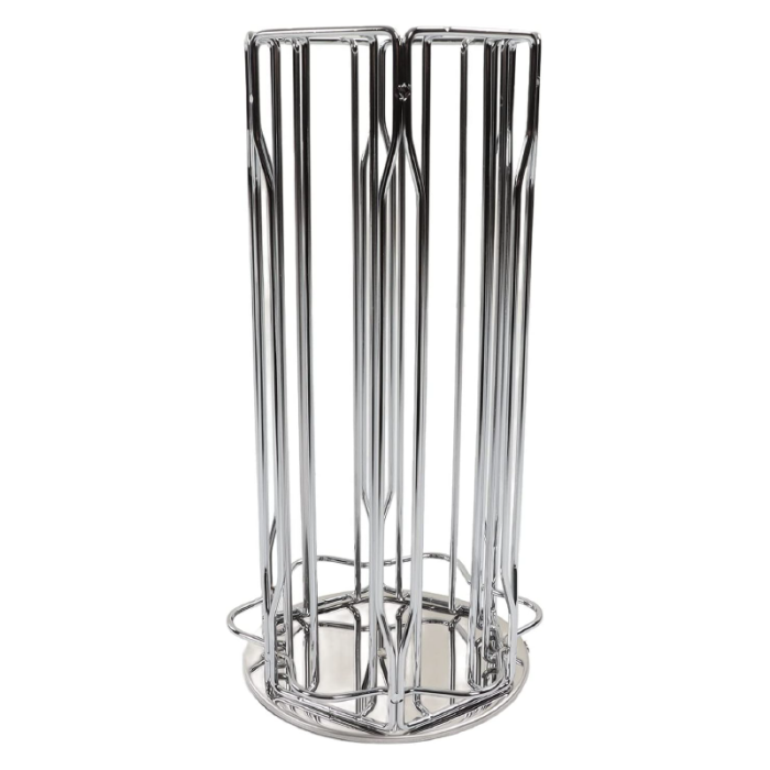 Suport Rotativ Pentru Capsule de Cafea Tip Nespresso, SUPER TRENDS®, Rotativ 360°, Capacitate 30 de Capsule, Argintiu [3]