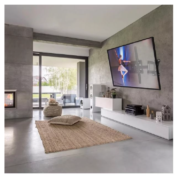 Suport TV de perete Full Motion SUPER TRENDS®, 14''-55'', Universal, Pivotant, Vesa 100x100, 200x100, 200x200, 300x200, 300x300, 400x200 si 400x400 mm, Max 30 kg, Negru [5]