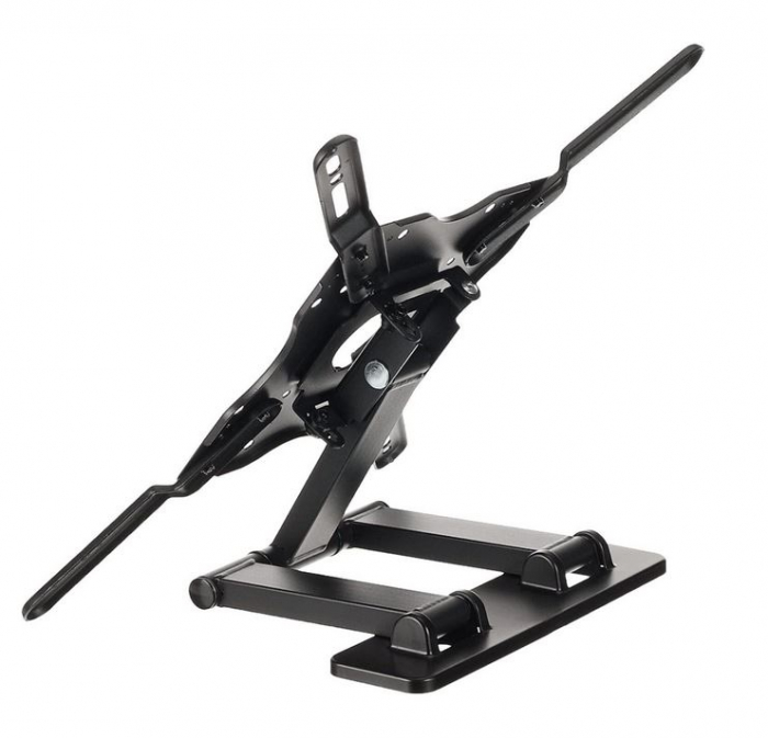 Suport TV Reglabil de Perete SUPER TRENDS®, Diagonala Maxima 22”-55” (56 cm - 139 cm), Greutate Suportata 40 Kg, Pivotant, Otel Profesional, VESA 200x200, 200x100, 100X100, 75x75, Negru [3]