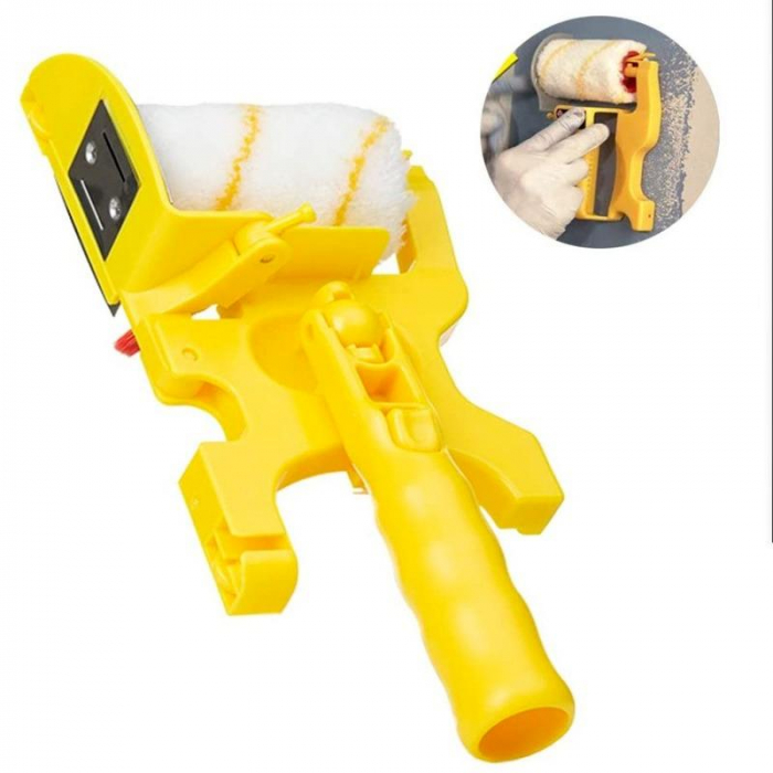 Trafalet Profesional SUPER TRENDS® Pentru Margini, Colturi, Delimitari, cu Rola de Rezerva, Doua Pensule, Material ABS [10]