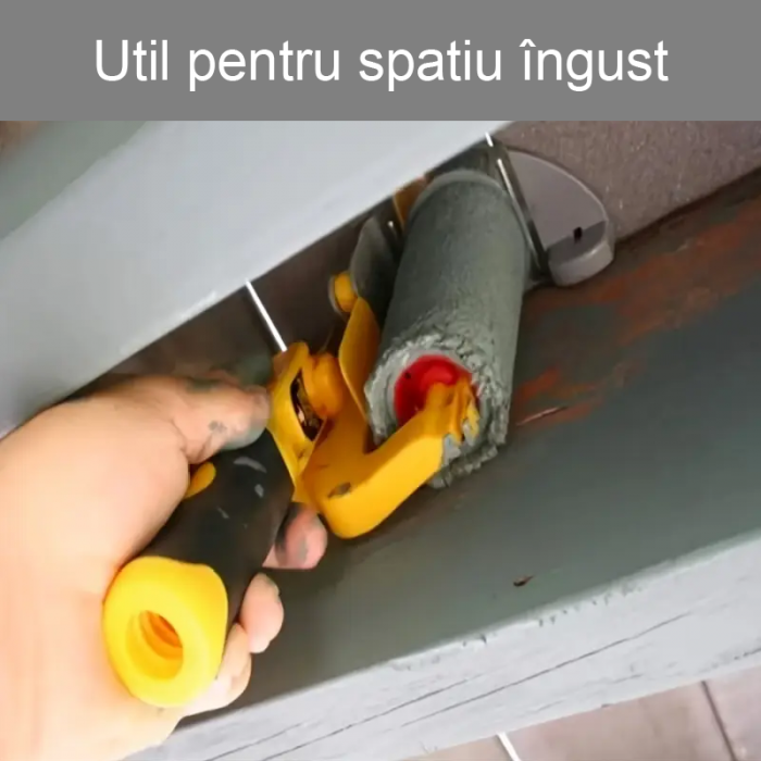 Trafalet Profesional SUPER TRENDS® Pentru Margini, Colturi, Delimitari, cu Rola de Rezerva, Doua Pensule, Material ABS [7]