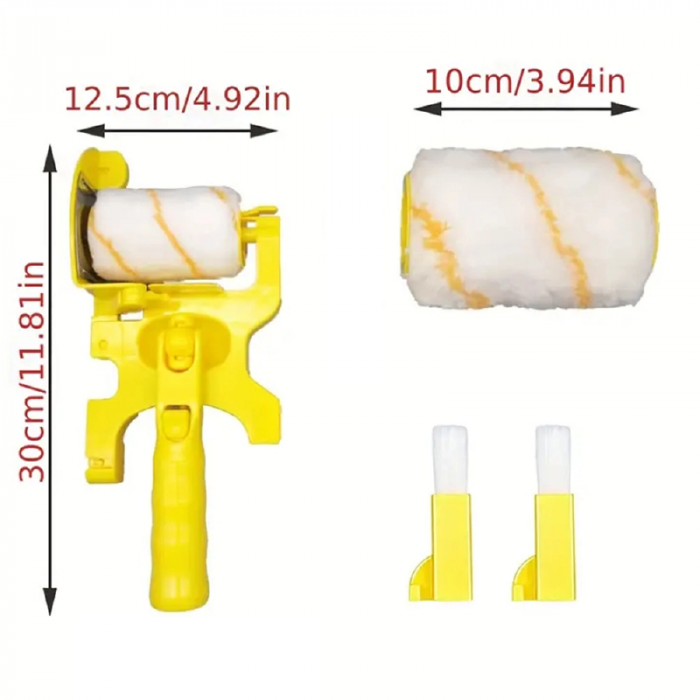 Trafalet Profesional SUPER TRENDS® Pentru Margini, Colturi, Delimitari, cu Rola de Rezerva, Doua Pensule, Material ABS [2]