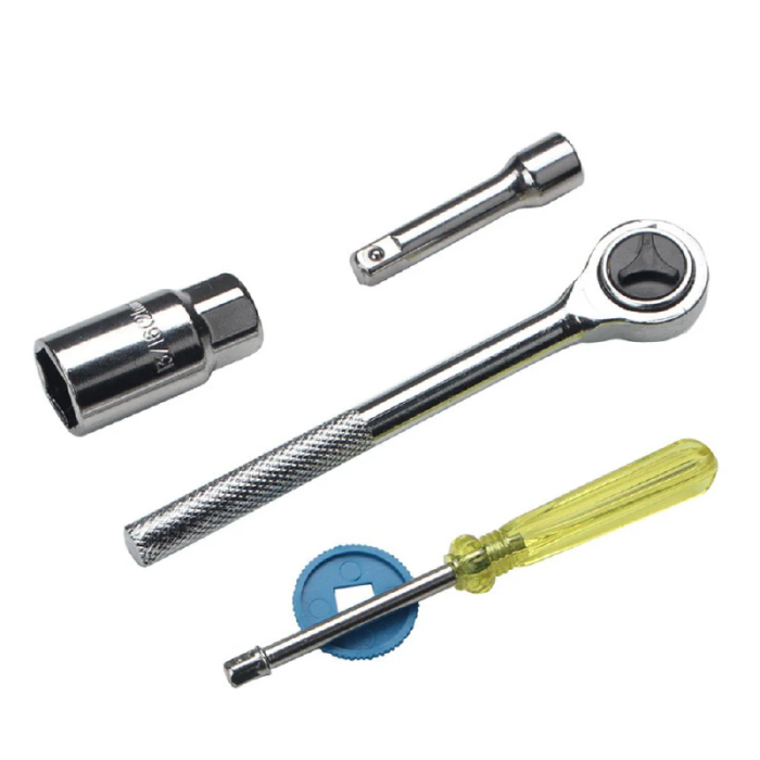 Trusa Chei Tubulare 40 Piese Super Trends®, Include Adaptori si Clichet, Argintiu [4]