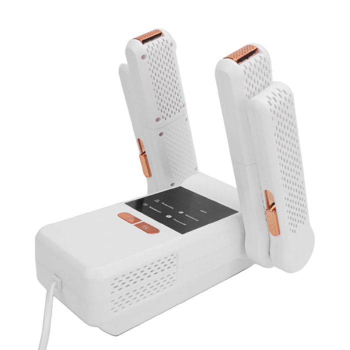 Uscator Electric Dublu pentru Incaltaminte SUPER TRENDS® – Aer Cald 360°, Sterilizare UVC, Timer si Termostat Inteligent, Oprire Automata, Putere 200W, Uscare Dubla 2 perechi, Pentru Pantofi, Ghete, A [2]