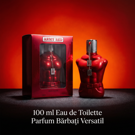 Apa de Toaleta Barbati Army Red, 100 ml, note lemnoase si orientale, parfum elegant [4]
