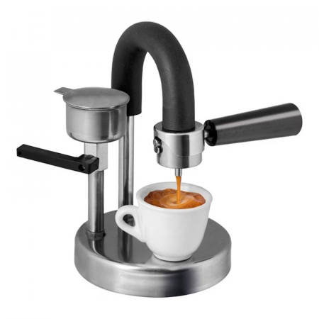 Produse - Aparat de Cafea Portabil Manual Premium SUPER TRENDS®, Din Otel Inoxidabil, Espressor Pentru Acasa, Birou, Picnic, Gri