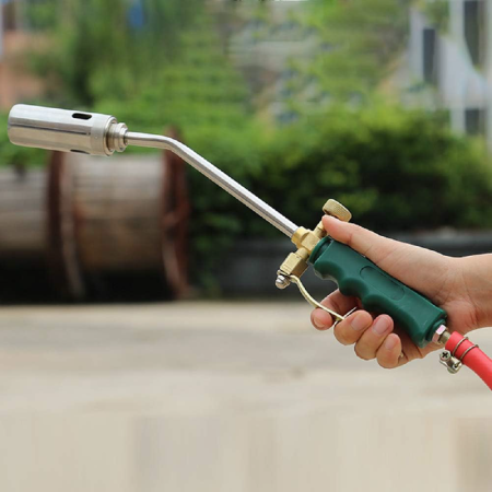 Arzator Gaz (GPL) cu Clapeta si Robinet SUPER TRENDS®, Parlitor Porc, Util si Pentru Reparatii, Furtun 2 m, Lungime 65 cm, Duza 63 mm [3]