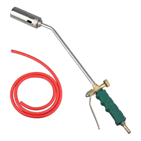Arzator Gaz (GPL) cu Clapeta si Robinet SUPER TRENDS®, Parlitor Porc, Util si Pentru Reparatii, Furtun 2 m, Lungime 65 cm, Duza 63 mm [1]
