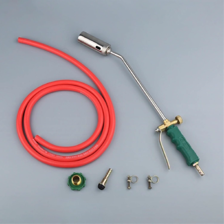 Arzator Gaz (GPL) cu Clapeta si Robinet SUPER TRENDS®, Parlitor Porc, Util si Pentru Reparatii, Furtun 2 m, Lungime 65 cm, Duza 63 mm [5]