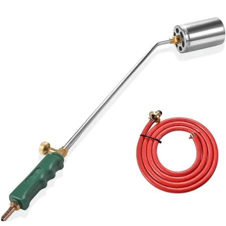 Scule & Unelte Bricolaj - Arzator Gaz (GPL) cu Robinet SUPER TRENDS®, Parlitor Porc, Util si Pentru Reparatii, Furtun 1 m, Lungime 65 cm, Duza 63 mm