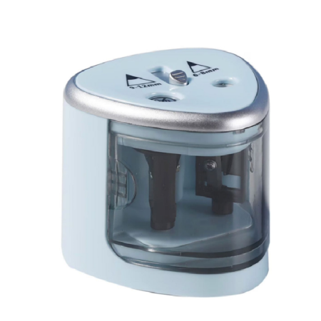Electronice & Electrocasnice - Ascutitoare Electrica Pentru Creioane SUPER TRENDS®, cu Doua Orificii de 6–8 mm si 9–12 mm, Oprire Automata, Albastru