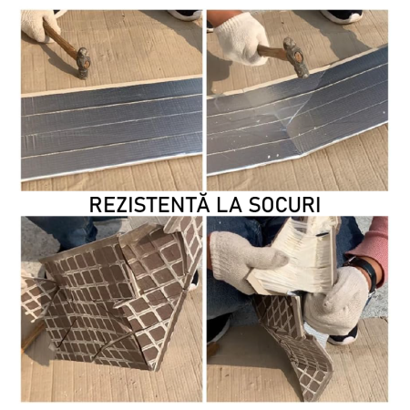 Banda Adeziva cu Finisaj din Aluminiu SUPER TRENDS®, Rezistenta la Apa, cu Aderenta Sporita 5 cm x 5 m, Argintie [2]