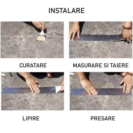 Banda Adeziva cu Finisaj din Aluminiu SUPER TRENDS®, Rezistenta la Apa, cu Aderenta Sporita 5 cm x 5 m, Argintie [5]