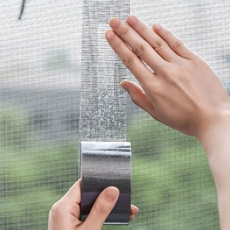 Banda Adeziva Pentru Reparat Plase de Tantari SUPER TRENDS® Profesionala, 5 cm x 2 m, rezistenta la apa, aplicare usoara [4]