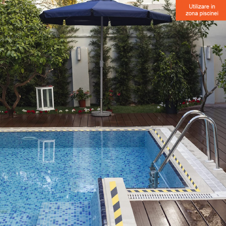 Banda Antiderapanta Premium SUPER TRENDS®, pentru Scari si Trepte de Exterior si Interior, Autoadeziva, cu Aplicare pe Gresie, Ciment, Parchet, Metal si Lemn, Rezistenta la Apa, 5 cm x 5 m, Galben-Neg [5]
