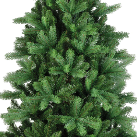 Brad Artificial cu Aspect Natural si Bogat SUPER TRENDS®,  Ace 2D & 3D din PVC, 180 cm, Suport Inclus, Verde Intens [4]