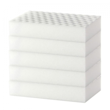 Burete Magic Dur Pentru Curatarea Suprafetelor Profesional SUPER TRENDS®, Set 10  Buc, de 2x Mai Puternic, Alb, 10x6x2 cm [1]
