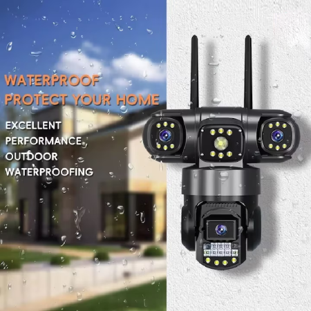 Camera de Supraveghere WiFi 12MP Tripla SUPER TRENDS®, 6K, PTZ, Zoom 10X, Vedere Nocturna Color, Audio Bidirectional [5]