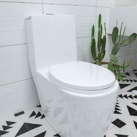 Capac Pentru Toaleta cu Reductie SUPER TRENDS®, 2 in 1, Potrivit Pentru Adulti si Copii, Reductor cu Prindere Magnetica, Inchidere Lenta, Oval, Alb [5]