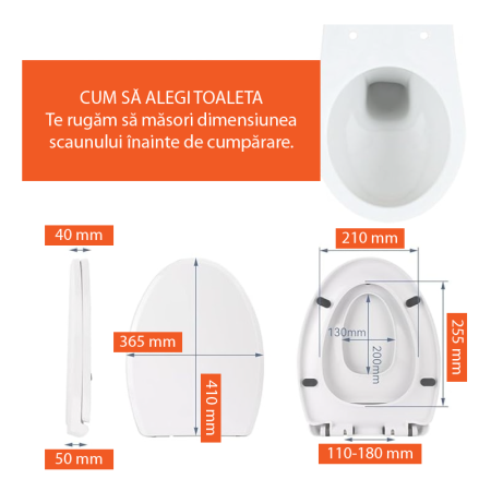 Capac Pentru Toaleta cu Reductie SUPER TRENDS®, 2 in 1, Potrivit Pentru Adulti si Copii, Reductor cu Prindere Magnetica, Inchidere Lenta, Oval, Alb [8]