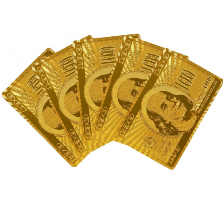 Carti de Joc Premium SUPER TRENDS®, Poker, Foita de Aur de 24K, Certificat de Autenticitate, 5.7 cm x 8.7 cm [2]