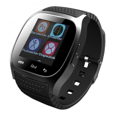 Electronice & Electrocasnice - Ceas Smart Premium SUPER TRENDS®, Bluetooth, Rezistent la Apa, Apeluri, Muzica, Pedometru, Fitness Tracker, Negru
