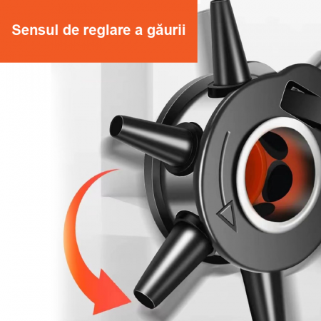 Cleste Perforator Pivotant Profesional SUPER TRENDS® cu 6 Capete Pentru Gaurit Curele, Portocaliu-Negru [5]