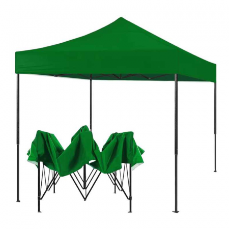 Produse - Cort tip Pavilion 3 x 3 m de Gradina sau Terasa Premium SUPER TRENDS®, Structura Metalica, Impermeabil, Montare Usoara, Protectie UV, Verde
