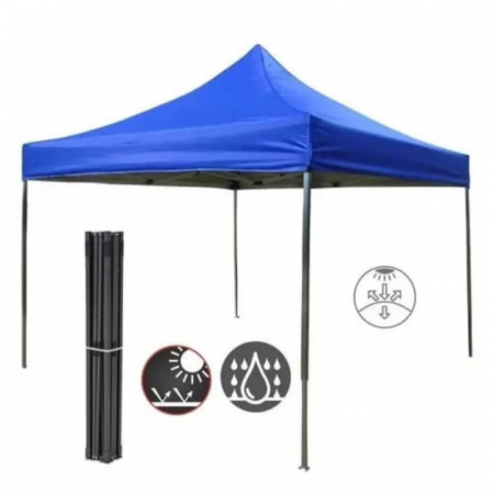 Cort tip Pavilion 3 x 3 m de Gradina sau Terasa Premium SUPER TRENDS®, Structura Metalica, Impermeabil, Montare Usoara, Protectie UV, Verde [1]