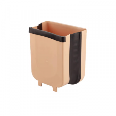 Produse - Cos De Gunoi Suspendat, SUPER TRENDS®, Pliabil, Pentru Usa Dulap, 28.5 x 25 cm, Maro
