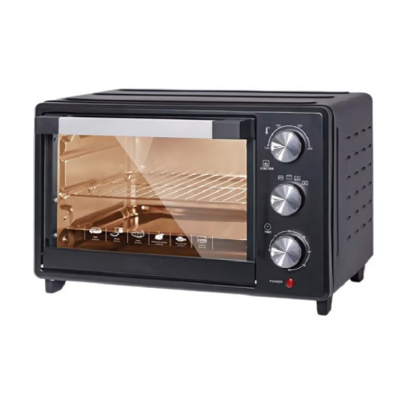 Produse - Cuptor Electric de Bucatarie SUPER TRENDS®, 25L, 1500W, 3 Functii de Gatire, Gratar si Rotisor, Tava si Gratar Inox, Negru