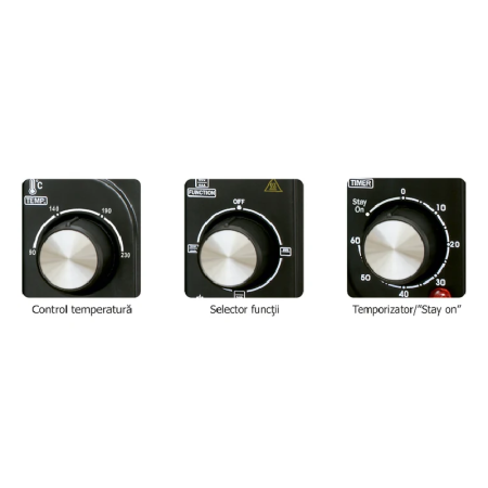 Cuptor Electric de Bucatarie SUPER TRENDS®, 25L, 1500W, 3 Functii de Gatire, Gratar si Rotisor, Tava si Gratar Inox, Negru [3]