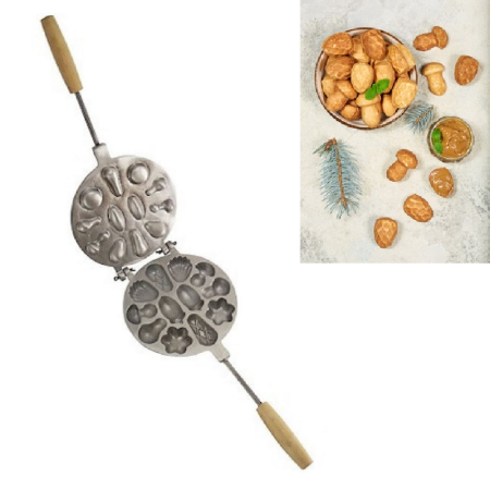 Forma de Copt Prajituri Asortate SUPER TRENDS®, Utilizare pe Aragaz sau Plita, 12 Cuiburi, Aluminiu [4]
