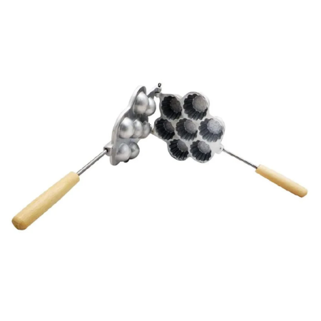 Forma de Copt Prajituri Mini-Tarte SUPER TRENDS®, 7 Cuiburi, Utilizare pe Aragaz sau Plita, Aluminu, Argintiu [4]