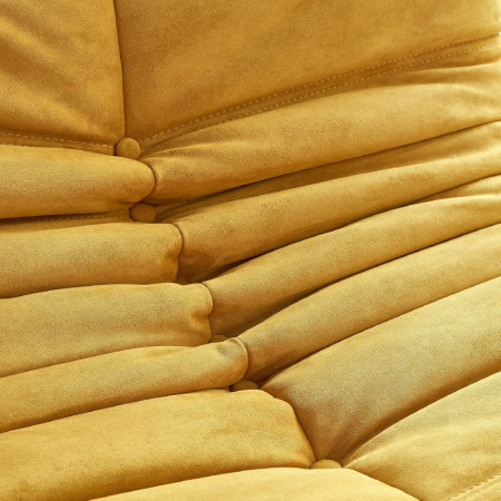 Fotoliu Premium cu Interior Din Spuma de Calitate SUPER TRENDS®, Fara Asamblare, Galben, 87x100x70 cm [6]